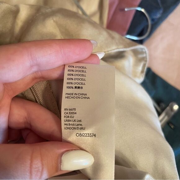 Anthropologie Mitra Relaxed Tie Dye Pants Cream Tan Women's Size 4 - Picture 11 of 14